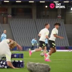 WATCH: Haaland with scary fall hours before Champions League