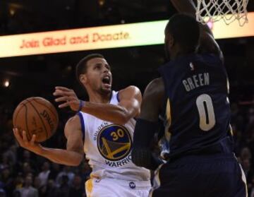 Stephen Curry. Partido Memphis Grizzlies-Golden State Warriors.