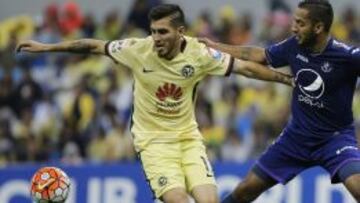 Ventura Alvarado fue el autor del primer gol del América en el triunfo 4-0 sobre Motagua.