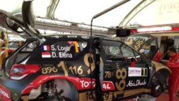El coche de Loeb, con una decoración especial para su último rally.