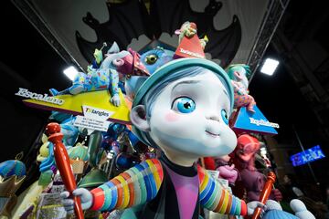 La falla Convento Jerusalén ganadora del primer premio de Sección Infantil de las fallas infantiles de 2023.