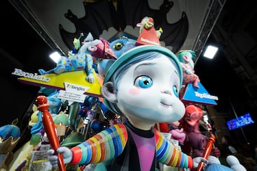 La falla Convento Jerusalén ganadora del primer premio de Sección Infantil de las fallas infantiles de 2023.