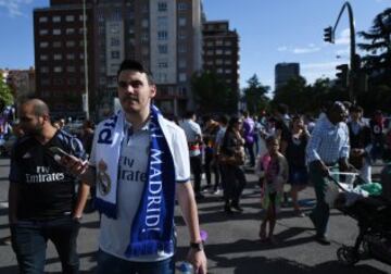 Alrededores del estadio Santiago Bernabéu.