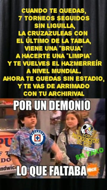 Cruz Azul regresa al Azteca y los memes temen por la maldición