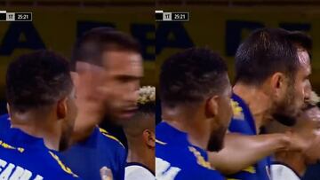 La imagen que remece a Boca: ¡le pegó una cachetada a su compañero!