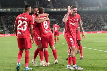 0-2. Rodrigo de Paul celebra el segundo gol.