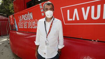 El director de La Vuelta Javier Guillén posa en una entrevista para AS.