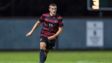 Jordan Morris con la camiseta de Stanford.