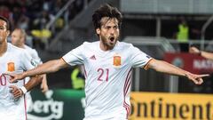 Silva abri&oacute; el marcador en Skopje. Ya es el cuarto goleador hist&oacute;rico de la Selecci&oacute;n, con 32 tantos en 113 partidos.