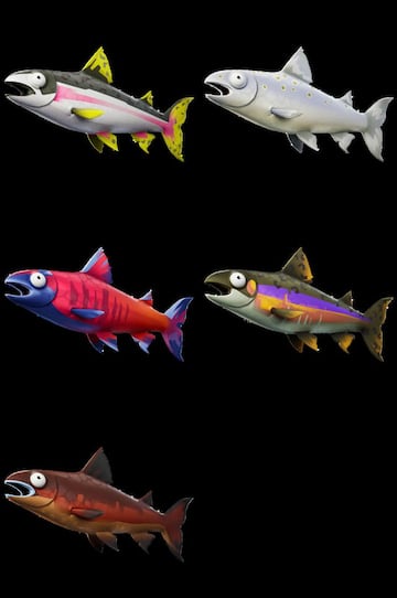 Todos los tipos de pescaos saltarines de la Temporada 6 de Fortnite