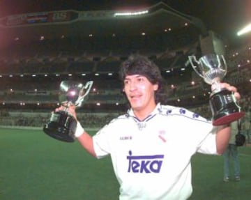 La estadía de Iván Zamorano en Real Madrid es memorable. En la década del 90', Bam Bam logró título de Liga y 