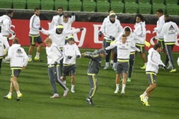 Doble sesión de entrenamiento del Real Madrid en Melbourne