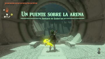 the legend of zelda tears of the kingdom nintendo switch guia santuario qudani'sar