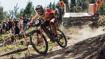 Angel Suarez performs at UCI DH World Cup in Vallnord, Andorra on July 16, 2022 // Bartek Wolinski / Red Bull Content Pool // SI202207160252 // Usage for editorial use only // 