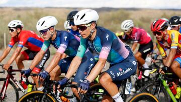 SAN JUAN, ARGENTINA - JANUARY 22: Miguel Angel Lopez of Colombia and Team Medellin - EPM competes during the 39th Vuelta a San Juan International 2023, Stage 1 a 143,9km stage from San Juan to San Juan on January 22, 2023 in San Juan, Argentina. (Photo by Maximiliano Blanco/Getty Images)