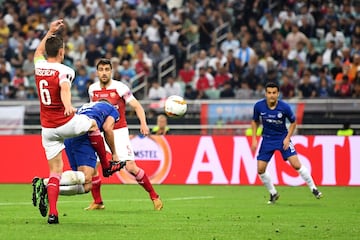 1-0. Olivier Giroud marcó el primer gol.