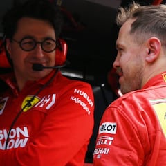 Binotto defiende a Vettel y lo pone al nivel de Schumacher