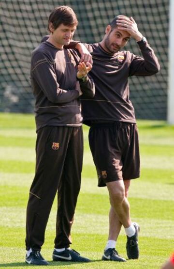 Tito y Guardiola en el 2009.