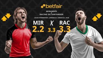 CD Mirandés vs. Racing de Santander: horario, dónde ver, pronósticos y clasificación
