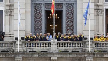 Deportivo de La Coru?a. celebraci¨®n Ayuntamiento Maria Pita