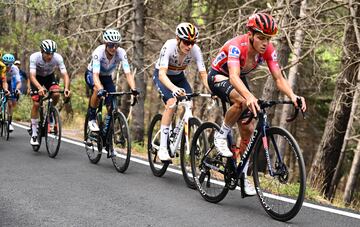 Evenepoel, Enric Mas, Roglic y Carlos Rodríguez.