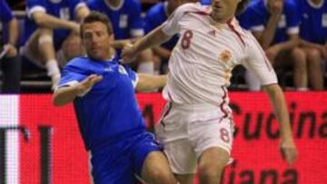 <b>A LA FINAL.</b> El combinado español de fútbol indoor se enfrentará a Rusia en la final después de vencer a Italia.