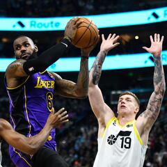 LeBron James pone la cereza en el pastel, los Lakers derrotan al Jazz y siguen en la pelea por playoffs