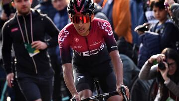 Egan Bernal queda tercero en el Giro de Lombardía