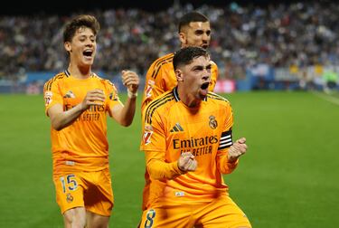 El uruguayo hizo un gol de falta directa con una ejecución perfecta de una jugada de estrategia. El capitán blanco lideró la victoria en Butarque.