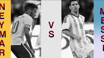 Los números de Neymar vs Lio Messi: el otro Superclásico