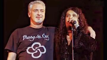 Ponce de León (izquierda) junto a José Andrëa (derecha) en un concierto de Mägo de Oz / Redes sociales