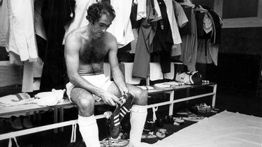 Pirri, en el vestuario.