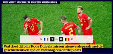 "Final del sueño" para Bélgica e "Irresistibles" Francia