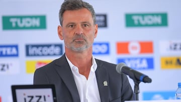 Diego Cocca durante su presentación como director técnico de la Selección Mexicana.