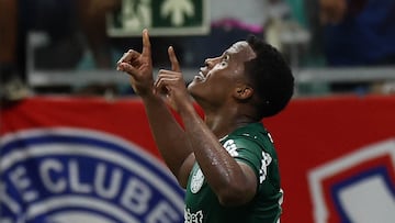 Jhon Arias anota su tercer gol con Palmeiras ante Bahía