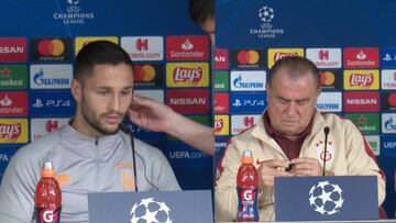 'Pánico' tecnológico en la sala de prensa del Bernabéu: el cómico lío de Andone y Terim