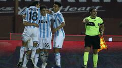 Racing venció con los tres chilenos a Lanús y sigue líder