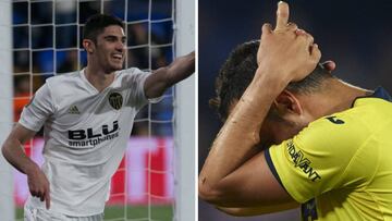 Valencia y Villarreal, cara y cruz en el tiempo de descuento