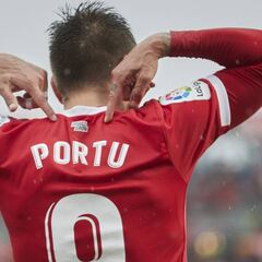 Portu cumplirá 100 duelos de rojiblanco contra el Huesca