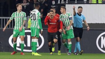 Lainez le pone color verdiblanco a la eliminatoria ante el Rennes