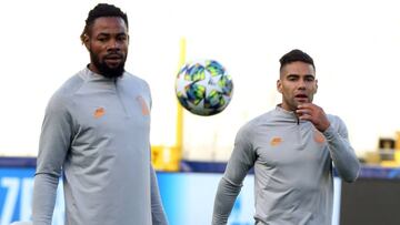 Falcao Garc&iacute;a durante un entrenamiento con Galatasaray antes de partido por Champions League.