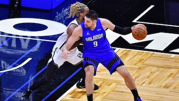 Nikola Vucevic, durante un partido de la NBA con Orlando Magic.