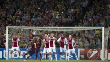 As&iacute; marc&oacute; Messi el primer gol.