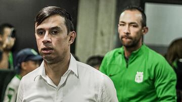 Jhon Bodmer llegando al estadio Atanasio Girardot de Medellín.