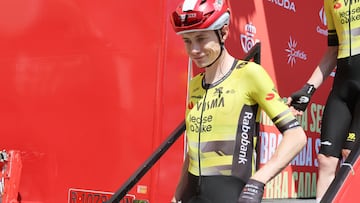 Vingegaard, en una salida de La Vuelta.