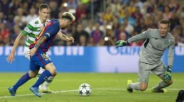 Gran jugada de Messi y Neymar en el 2-0 del argentino. 