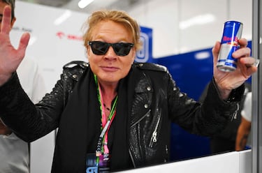 Axl Rose, músico estadounidense, ​ conocido principalmente por ser el líder, vocalista, pianista y compositor de la banda de hard rock Guns N' Roses.