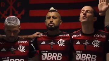 Estremece: la arenga de Flamengo con Vidal como protagonista