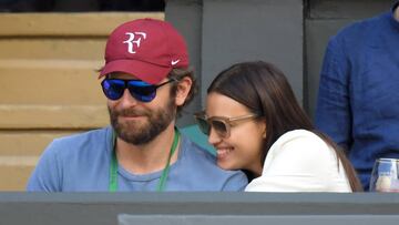 Irina Shayk y Bradley Cooper, derrochan amor en Wimbledon