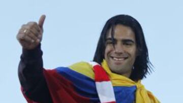 Falcao, durante la celebraci&oacute;n de la Copa con el Atl&eacute;tico.